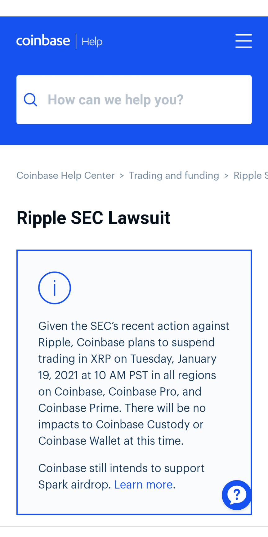 Coinbase banned XRP ? | Crypto - Blind