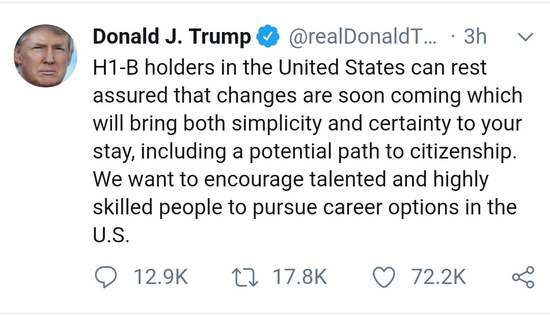 Do you think Trump would keep his promise on H1-B?