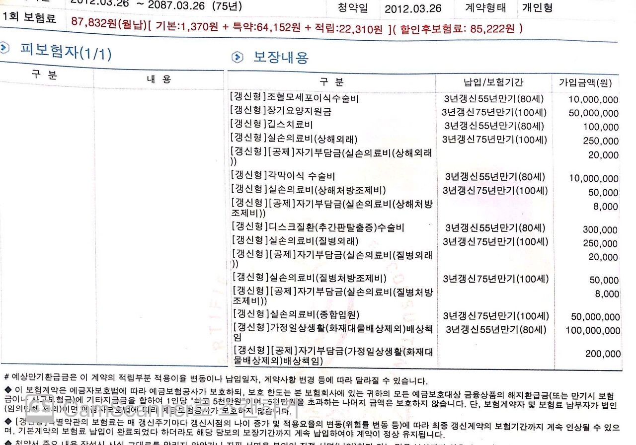 실비보험 청구시 필요한 서류