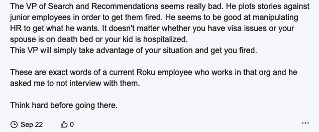 Who is this notoriously famous eng VP at Roku and what did he do?