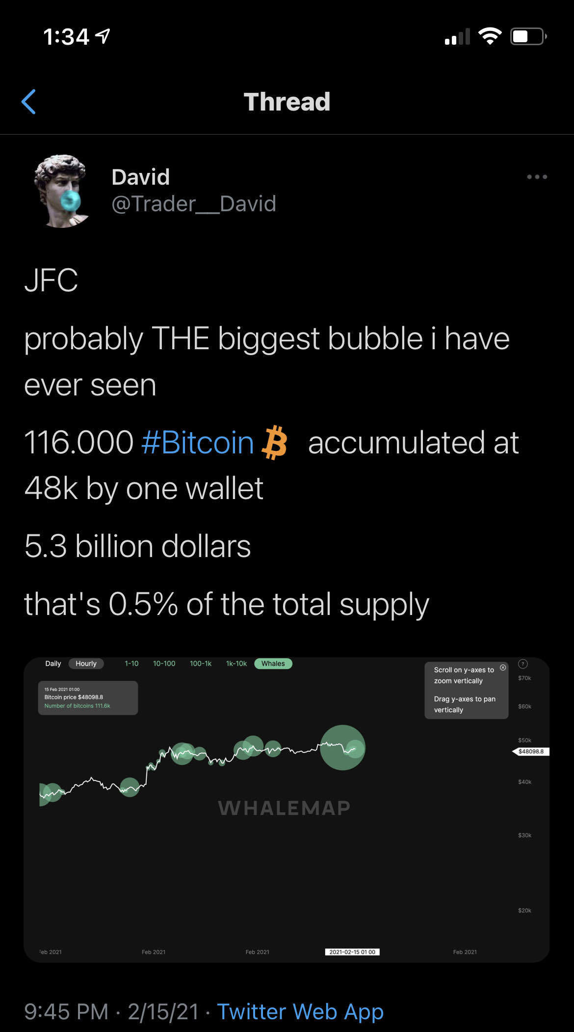 블라인드 | 암호화폐: 48k에서 1개 지갑이 비트코인 11만6천개 모음