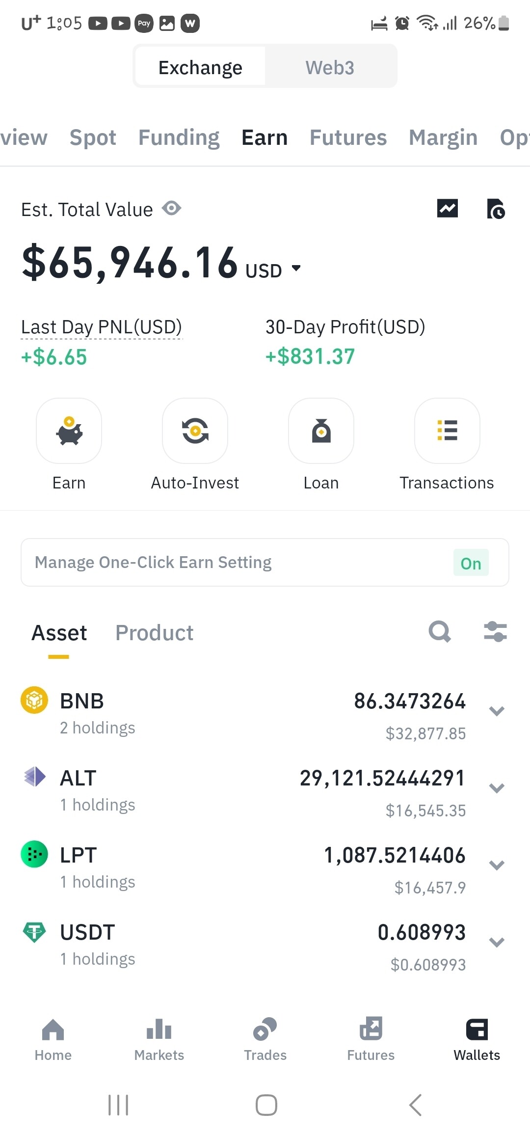 블라인드 | 암호화폐: 이번달 수익과 대략적인 매매
