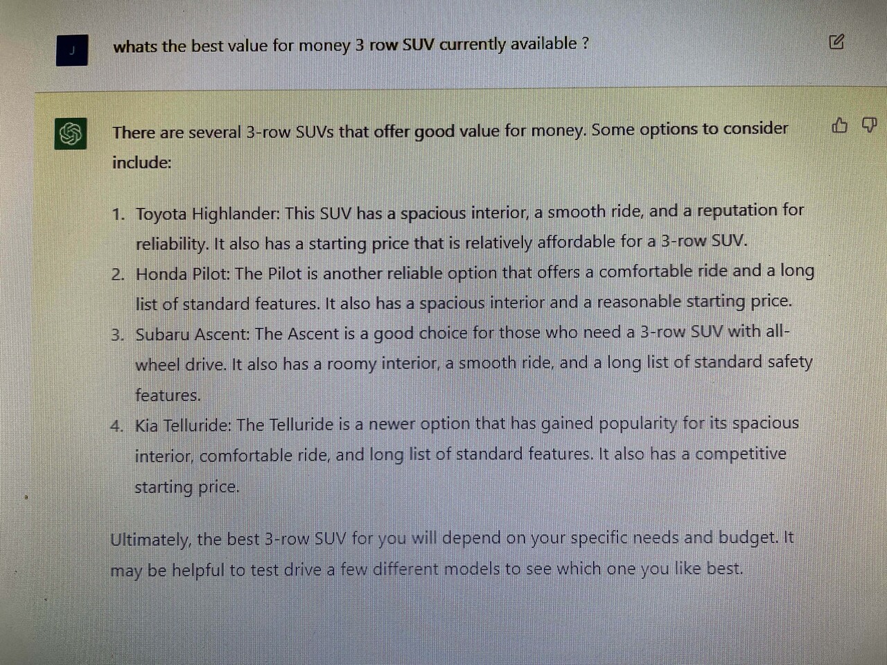 Palisade vs Telluride vs Pilot Blind