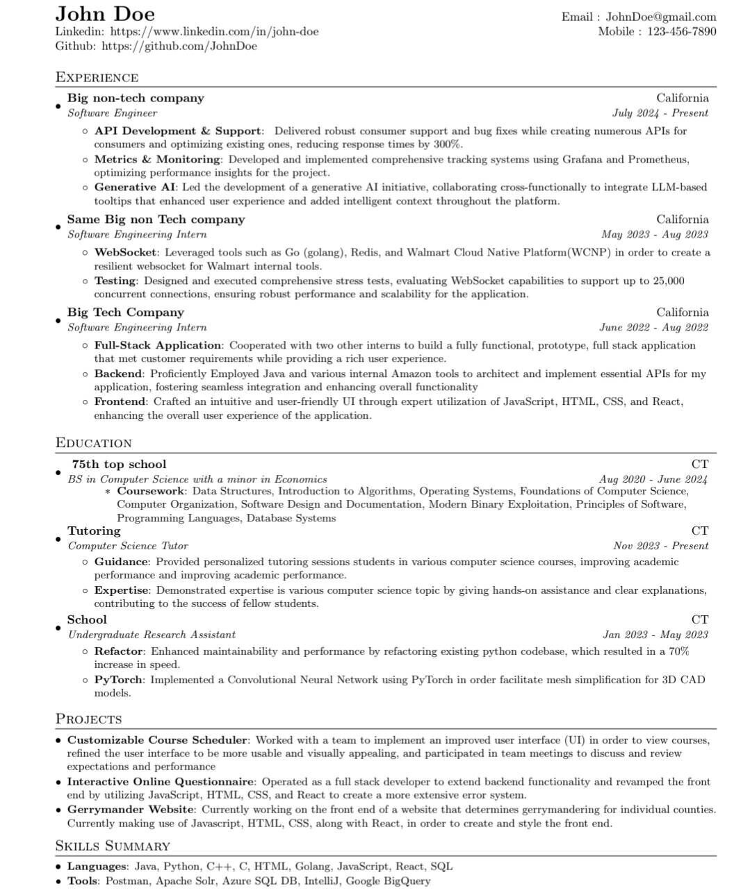 Am I retarded | Resume Review - Blind