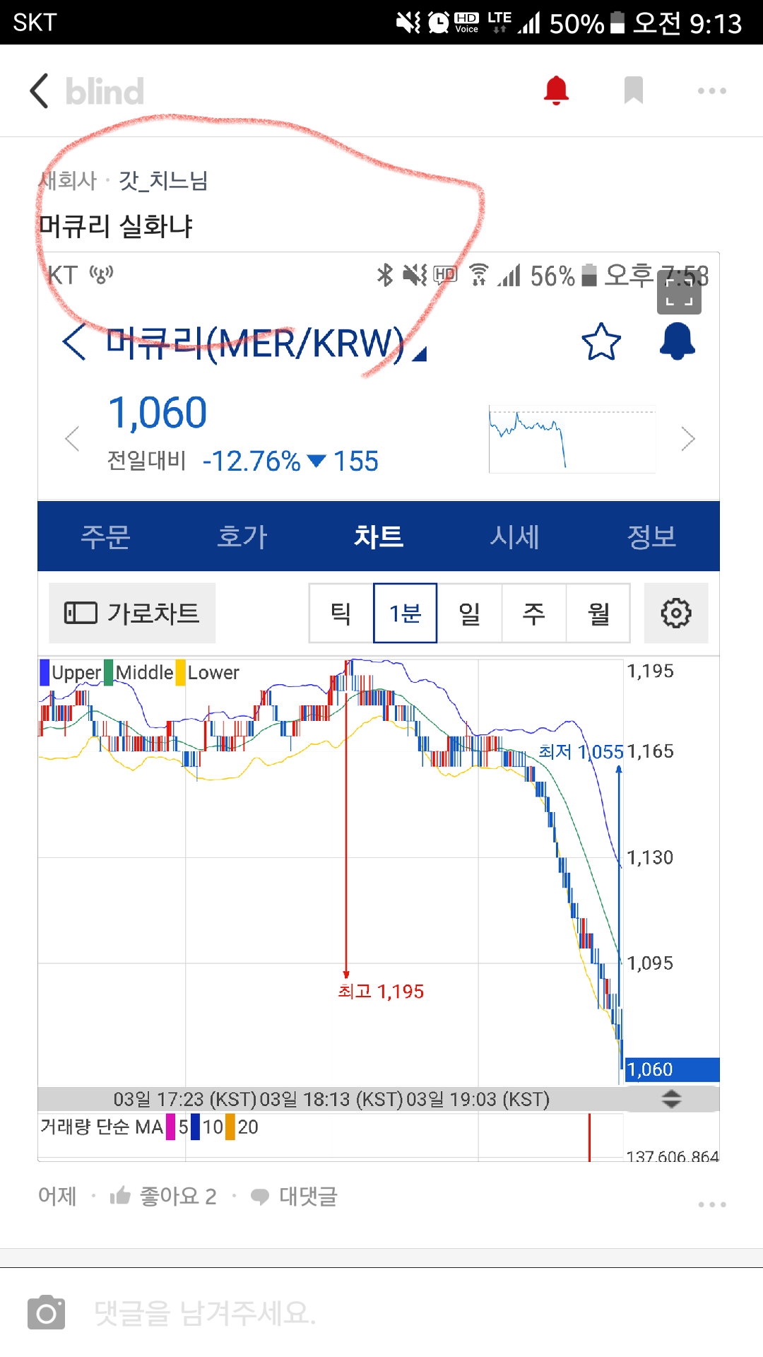 블라인드 | 암호화폐: ㅡ (홍인기) 축 머큐리 ㅡ