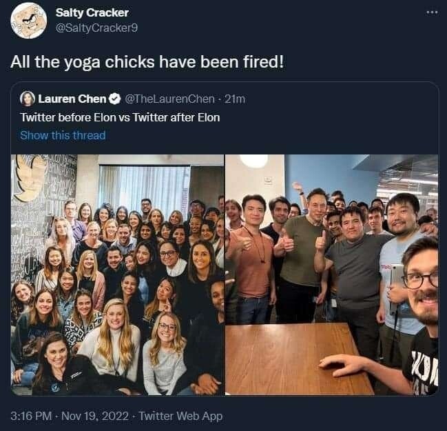 This thread pretty much describes what’s going on at Twitter Misc