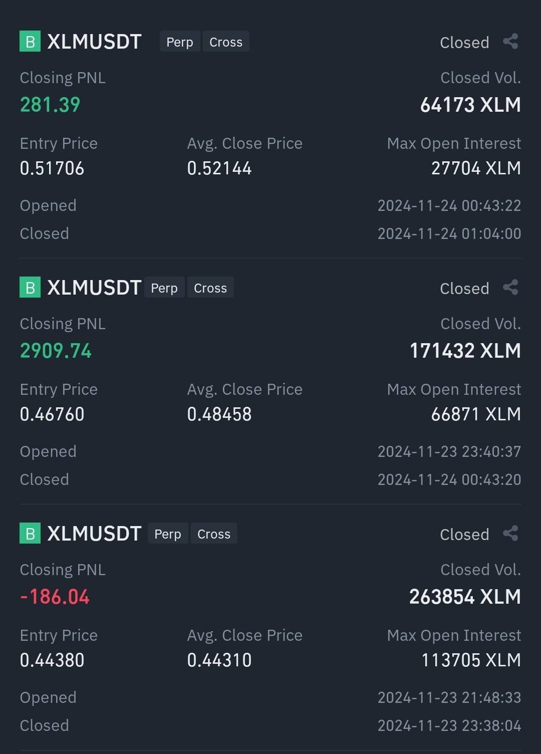 블라인드 | 암호화폐: 스텔라루멘 단타 수익인증