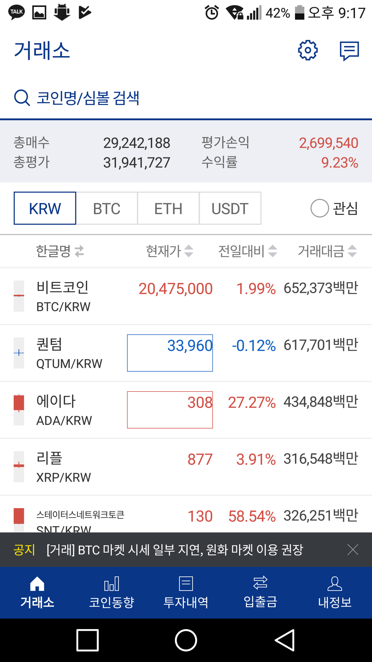 블라인드 | 암호화폐: 퀀텀이 거래대금ㅋㅋ