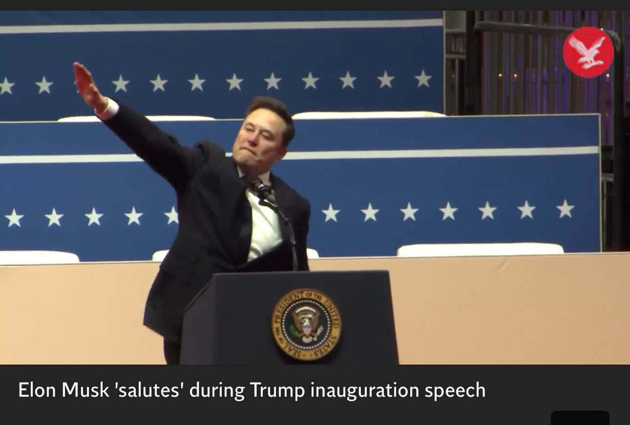 Elon takes off his mask - Nazi | White House & Policy - Blind