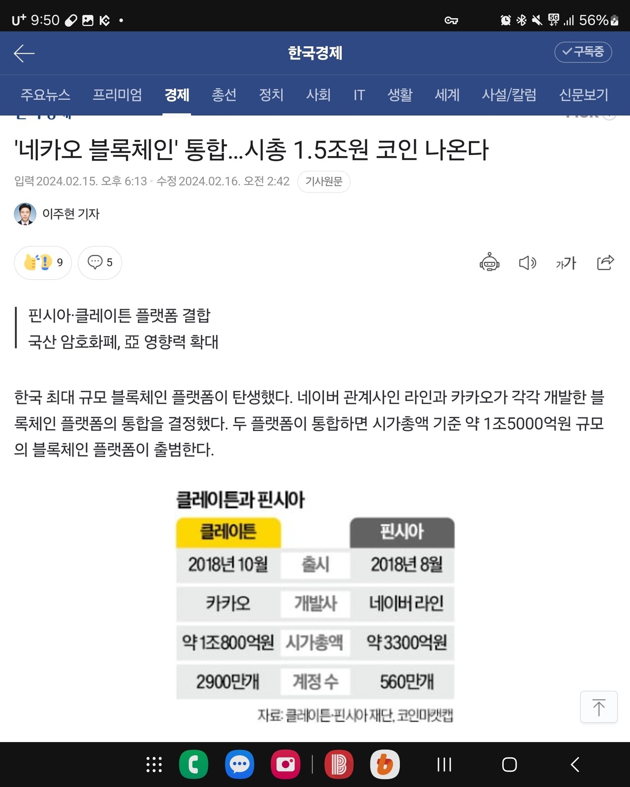 블라인드 | 암호화폐: 클레이 × 핀시아 총알 장전 완료