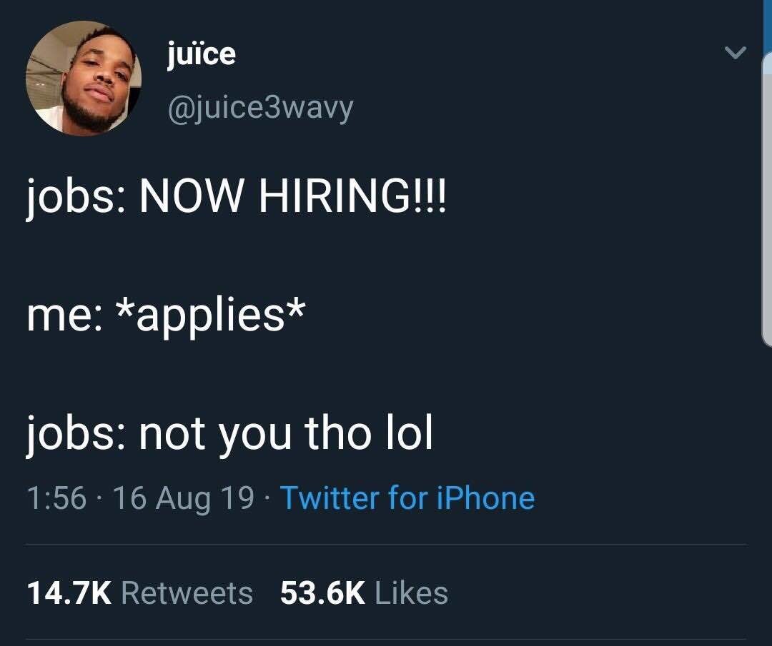 People asking if XYZ is hiring.